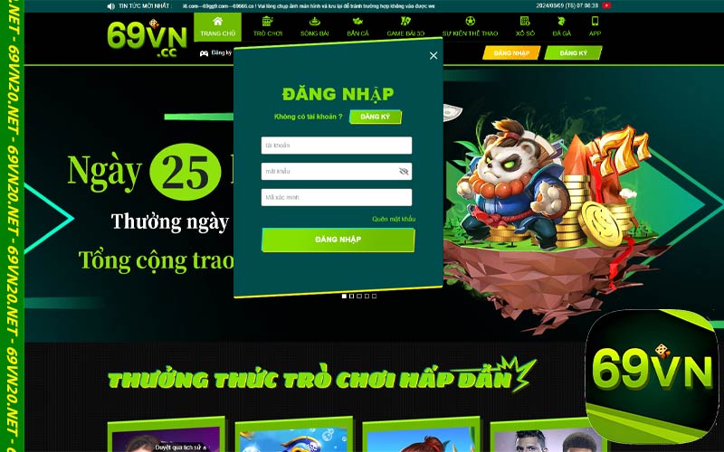 Rút tiền 69vn20